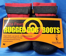 Ultra Paws Rugged Dog Boots Paw Protectors Medium, New Ultra Paws Gear for Dogs
