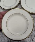 8 Pieces ROYAL DOULTON Romance HEATHER Ivory Gold Trim 4 SALAD & 4 BREAD PLATES — photo 3