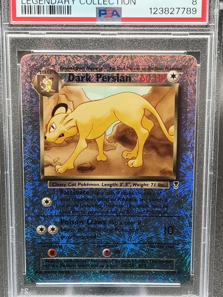 Dark Persian 6/110 Legendary Collection Reverse Holo PSA 8 NM-MT - Image 2 of 4