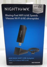 Netgear Nighthawk AXE3000 Tri-Band Wi-Fi 6/6E USB 3.0 Adapter A8000-100PAS