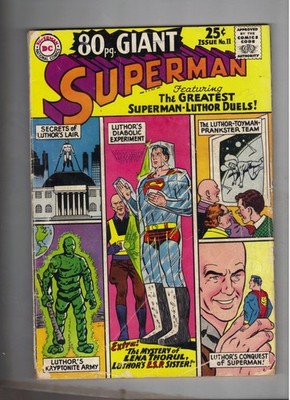 80 Page Giant Annual #11 Superman  Silver Age 1963 DC COMIC LUTHOR DUELS