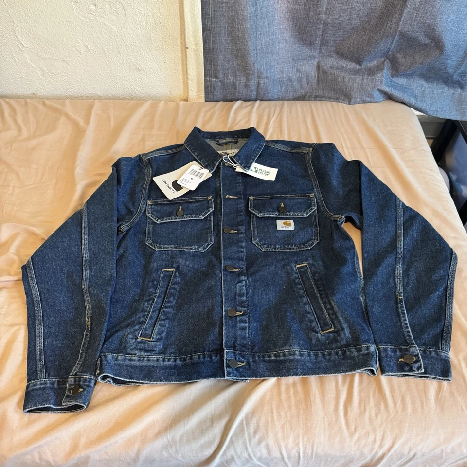 Carhartt WIP STETSON JACKET - BLUE STONE WASHED - NWT - Size M - Image 2 of 4