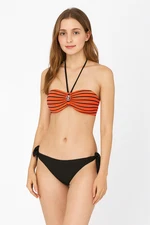Victoria Padded Sexy Fashion Striped Top Coral Swim Bikini Set