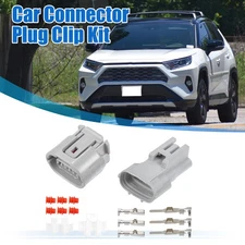 1 Set 3 Pin TS Alternator Connector Male and Female Adapter Kit for Toyota