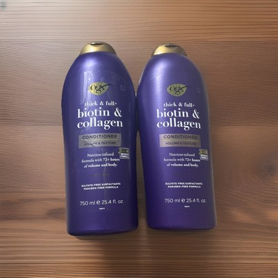 OGX Thick & Full Biotin & Collagen Conditioner Set 25.4 oz 2 ct