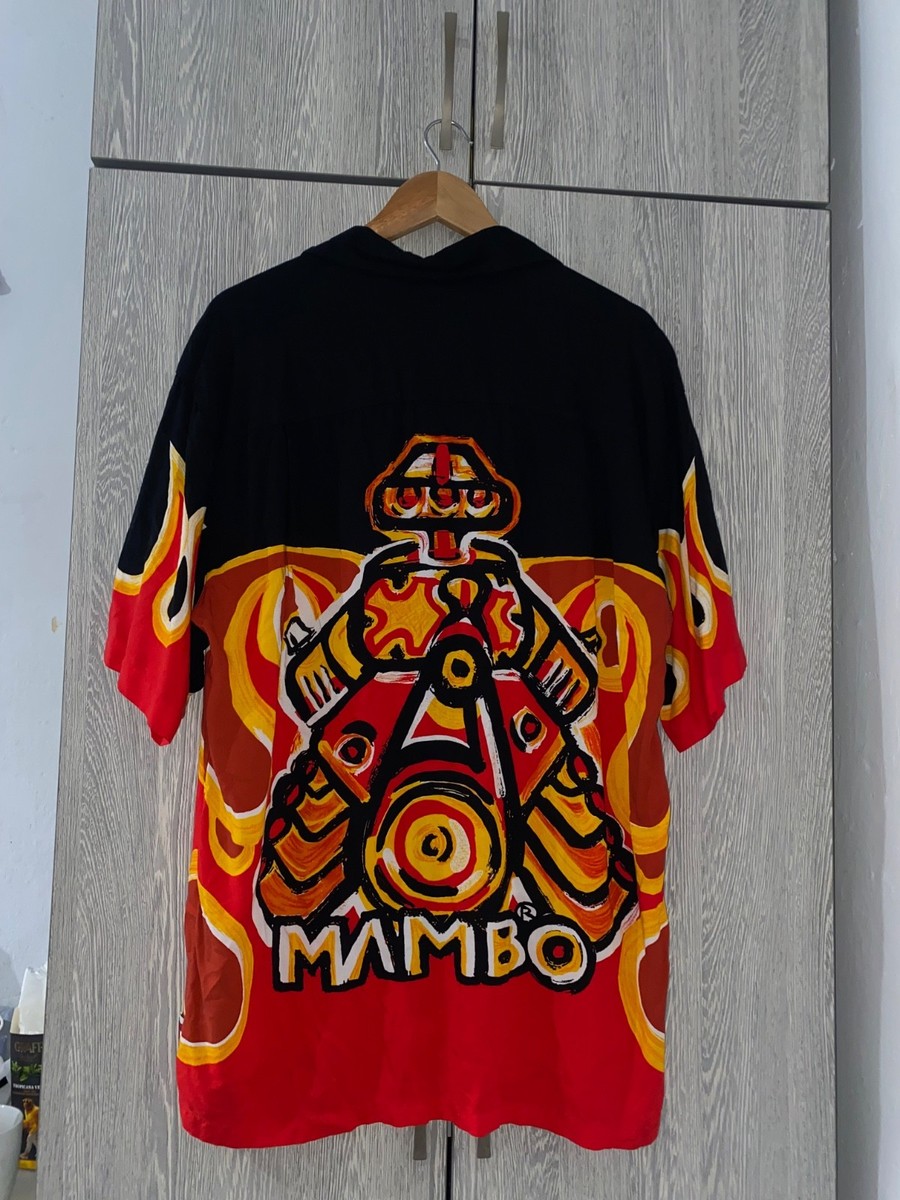 Mambo Vintage 90s Flame Loud Robin Williams Shirt, Size L | eBay
