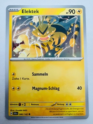 Pokemon Karte Elektek 046/142 Stellarkrone Deutsch SCR