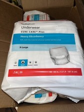 Cardinal Health Underwear Sure Care Plus X- Large 4 Pks 14 In Each 56 Total