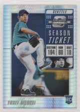 2019 Panini Chronicles Contenders Optic Hyper Prizm 68/299 Yusei Kikuchi #6 0c6