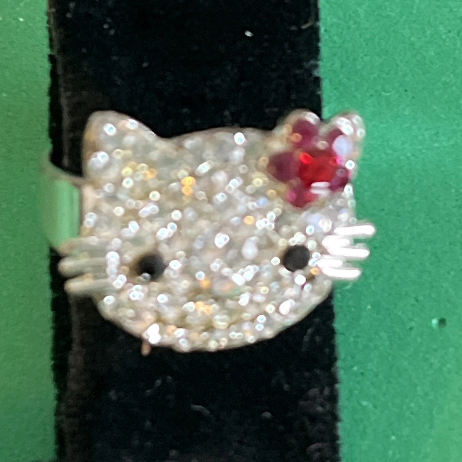 Hello Kitty Adjustable Children's Ring w/ Rhinest… - image 6