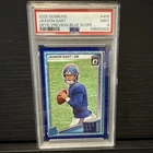 Panini 2025 Donruss Rated Rookie Jaxson Dart #400 Blue Scope Prizm PSA 9