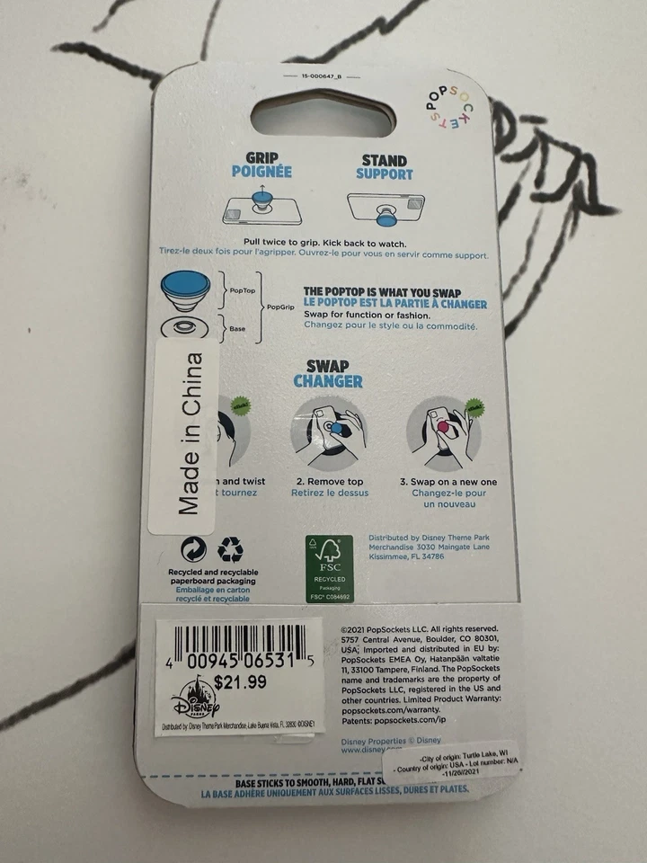 Disney PopSockets PopGrip with Olaf Design - Image 2 of 3