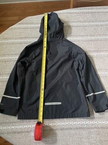 Patagonia H2NO Kids S 7-8 Black 100% Nylon Rain Jacket Used - Picture 4 of 23