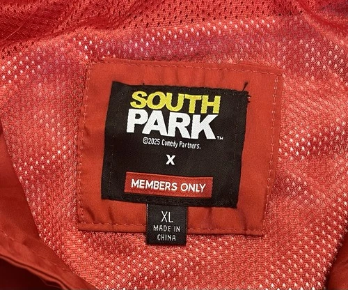 Members Only x South Park Graphic BRAND NEW Windbreaker Jacket Mens Large NWT XL image 12