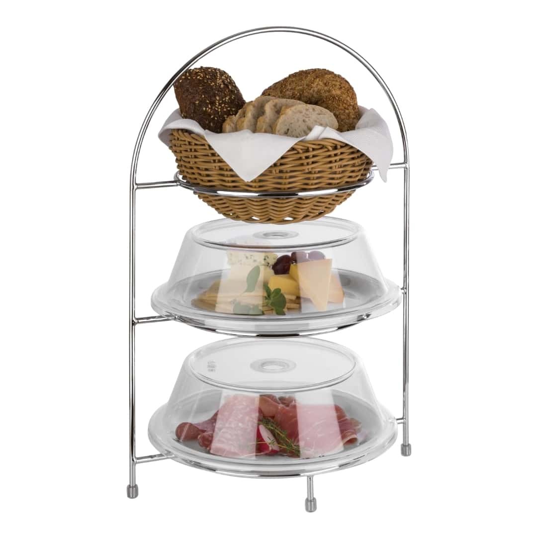 Chromed Plate Stand For Buffet H. 43 Cm Paderno