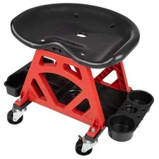  Creepers Automotive Stool Chair - Mechanic Stool with Wheels and Tool Storage 