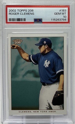 Roger Clemens PSA 10 -2002 Topps 206 Yankees, Red Sox “You Want A Piece of Me?!”
