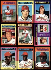 1975 Topps MINI St. Louis Cardinals Near Team Set 7 - NM 6976275 (28 / 34 cards)