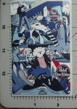 PABST BLUE RIBBON PBR art mural STICKER decal craft beer brewery brewing Z