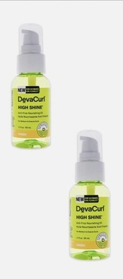 DevaCurl High Shine Anti-Frizz Oil, 1.7 Fl. Oz Deva Curl Nourishing Oil - 2 Pack