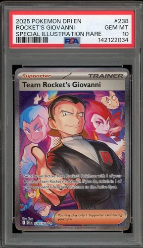 Pokemon Team rocket's Giovanni Destined Rivals SIR #238 PSA 10 Gem Mint