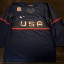 2022 Olympic Nike International Hockey TEAM USA Replica Blue Jersey Mens LARGE