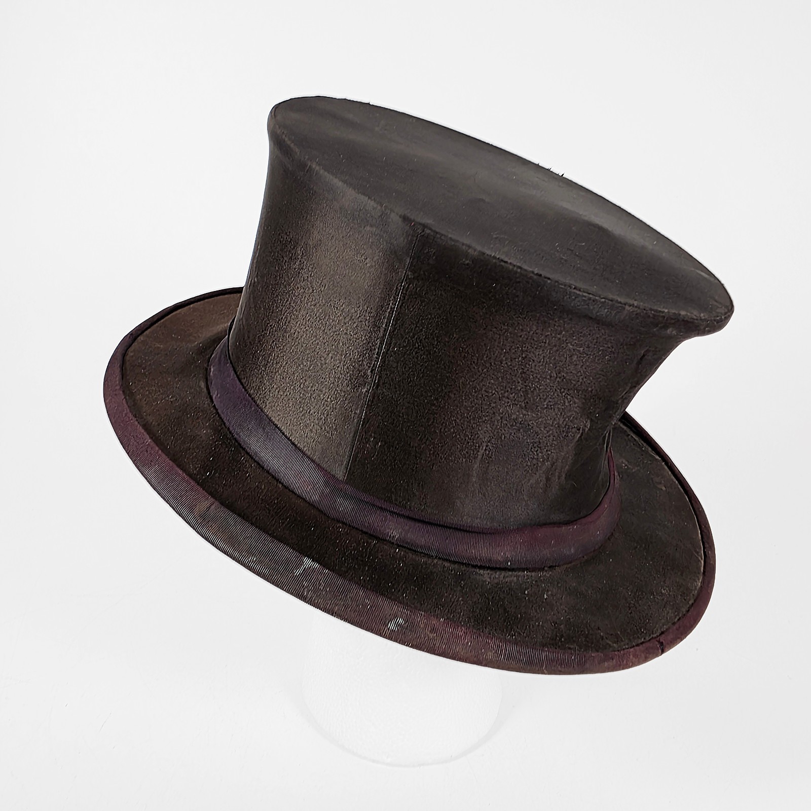 Collapsible Top Hat • Opera Hat •  Antique Silk •… - image 8