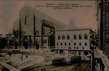 Postcard: Bologna Piazza Vittorio Emanuele. Chiesa di S. Petronio, pal