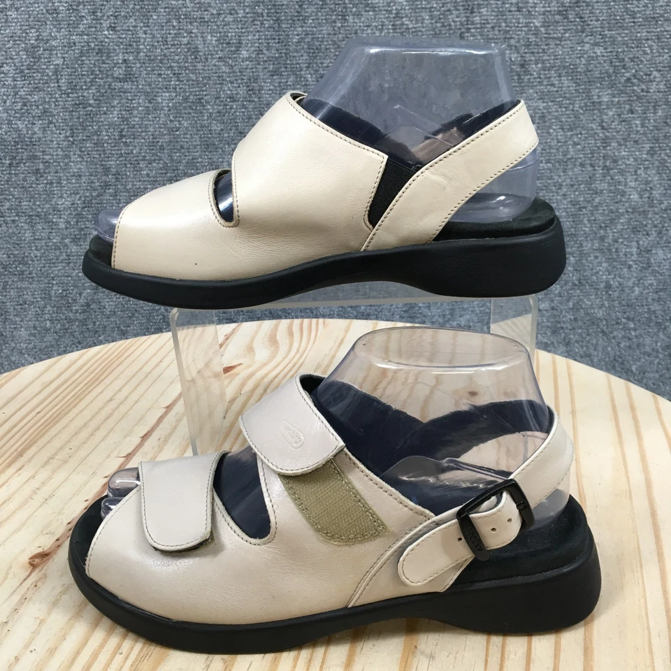 Sandalias Wolky para mujer 37 beige Nimes con tiras de cuero cómodas informales Foto 2 de 4