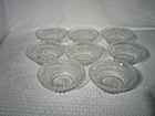 Set of 8 Vintage Anchor Hocking Wexford Diamond Cut Berry Bowls 5.5in