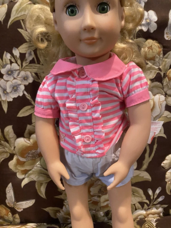 Our Generation Doll 18-inch - Blonde Hair Blue Eyes with Outfit and Shoes - Image 3 of 4