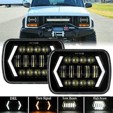Pair 5x7 7x6 Led Headlights For Jeep 1984-2001 Cherokee Xj 86-95 Wrangler Yj Pair 5x7 7x6 Led Headlights For Jeep 1984-2001 Cherokee Xj 86-95 Wrangler Yj