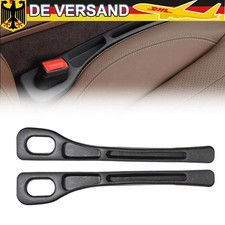 2x Auto Car Universal Autositz Lücke Lückenfüller Pad EVA Leder Schwarz Neu DHL