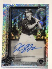 2025 Topps Chrome Update Kyle Stowers Black & White Mini Diamonds Auto SSP
