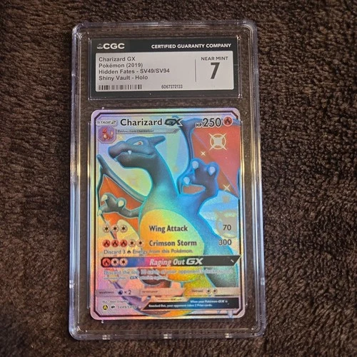 CGC 7 - Charizard GX SV49/SV94 - Hidden Fates - Pokemon TCG - Near Mint 7