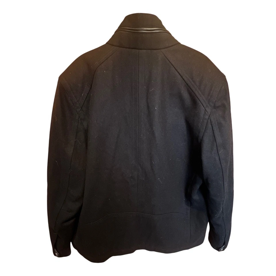 Мужская военная куртка Cole Haan Milton Цвет черный Шерстяная смесь Размер XL - Изображение 4 из 4