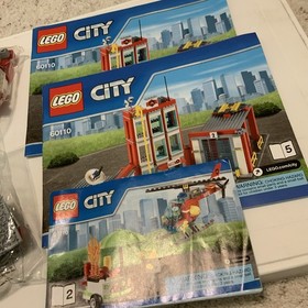 LEGO CITY: Fire Station (60110) - Incomplete 4 Sealed Bags 3 Manuals 2,5,8,& 10
