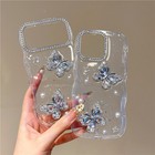 Case For Samsung Galaxy A36 A37 A54 A55 A57 3D Glitter Diamond Butterfly Cover