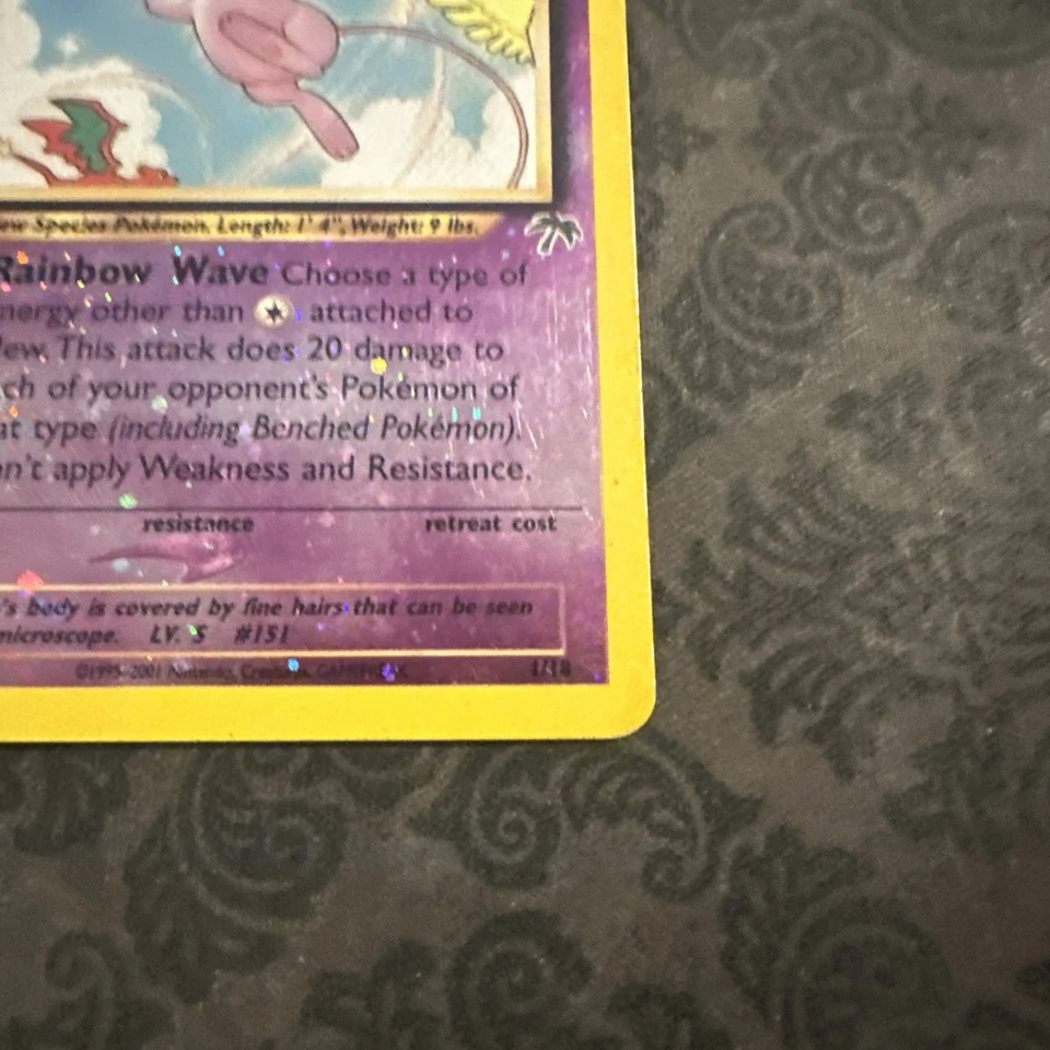 Mew 1/18 Southern Islands 2001 Holo Rare Pokémon Card TCG - Image 3 of 4