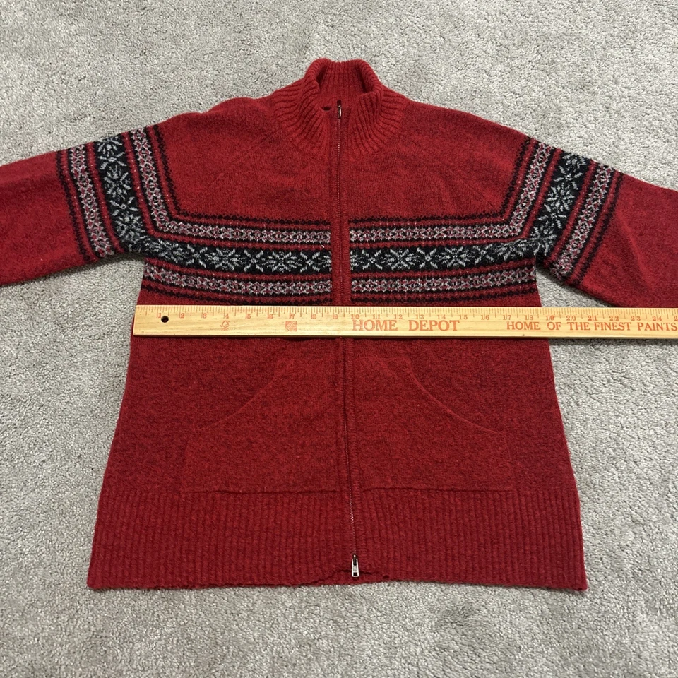 Columbia XCO Mujer Talla Pequeña Mezcla de Lana Fair Isle Cremallera Suéter Chaqueta Gorpcore Foto 3 de 4