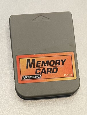 Vintage Sony Play Station 1 P-102 Performance Original Memory Card Q.C. Passed