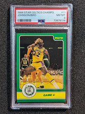 1984 Star LARRY BIRD / MAGIC JOHNSON card # 11 ( PSA 8 graded )