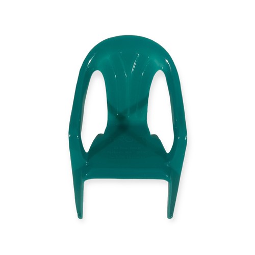 Mini SYROCO Patio Chair 5 Inch Green Plastic NOT A FULL SIZE CHAIR - Picture 2 of 3