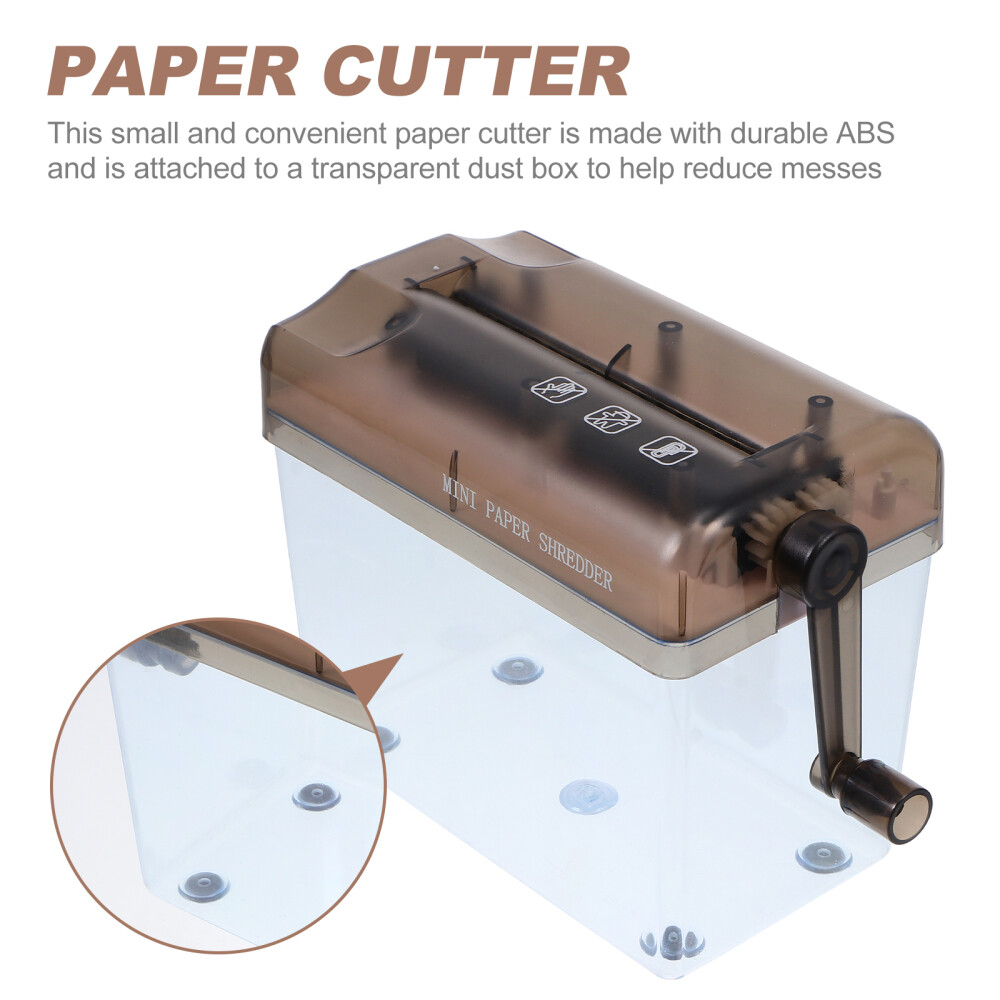 Paper Shredder Abs Mother Hand Crusher Document Cutting Machine-image