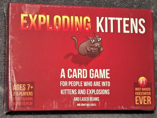 Exploding Kittens Card Game - Original Edition, Fun Family Game Party Board Game - Picture 1 of 7