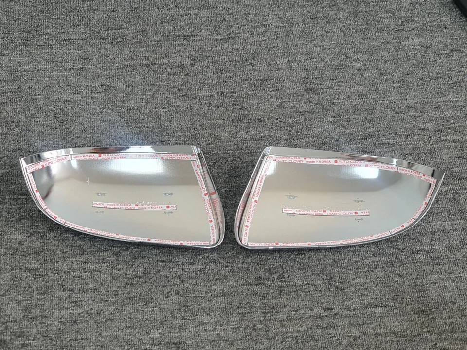 Cubierta de espejo lateral tipo LED moldura cromada C474 para Hyundai Santa Fe XL 2013~2019 Foto 4 de 4