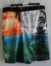 JOE BOXER TROPICAL PRINT SWIM TRUNKS SZ XL 8508