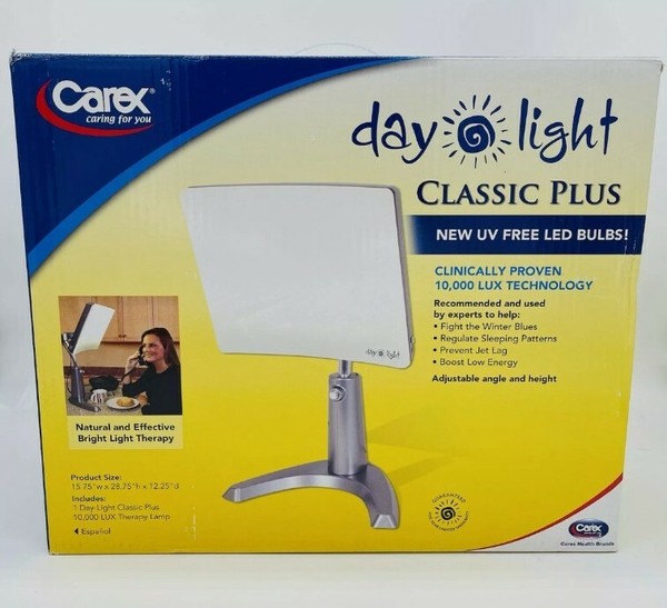 Carex Day-Light Classic Plus Bright Light Therapy Lamp DL93011 10,000