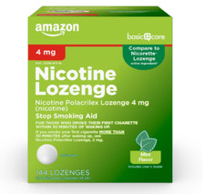 2-Pack Amazon Nicotine Polacrilex Lozenges 4mg Mint 144 Stop Smoking Aid Support
