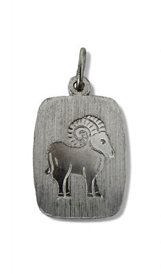 Sternzeichen Steinbock 925/- Silber rhodiniert 16 x 12 mm